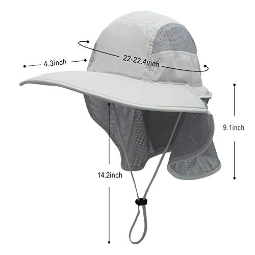 Surblue sun hat with adjustable pull rope for a secure fit