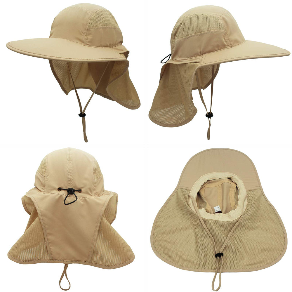 Surblue sun hat neck flap shading for hiking and fishing.