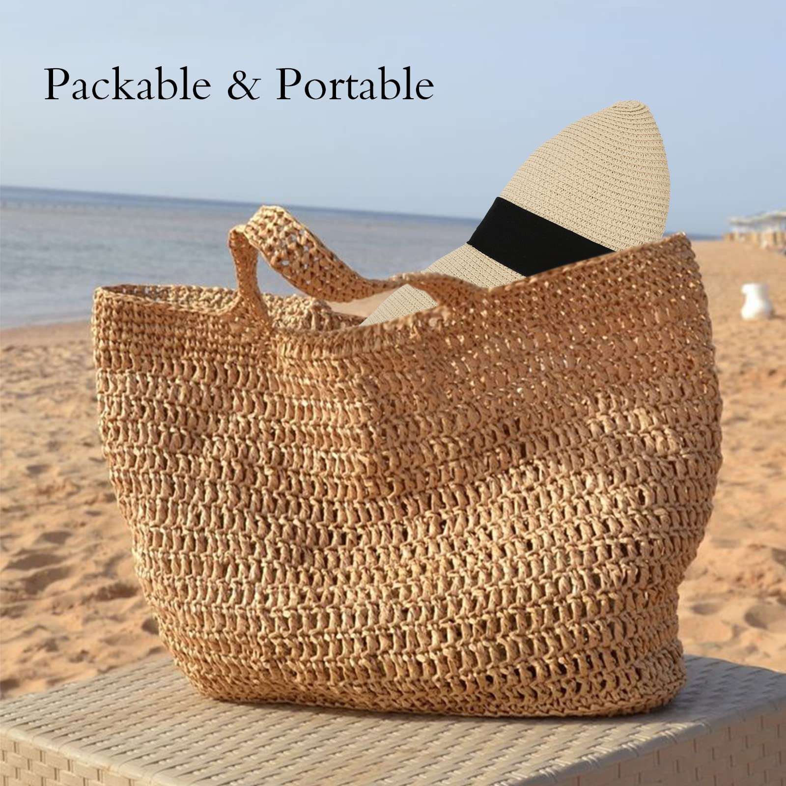 Surblue wide-brim bow hat blends fashion with UV protection.