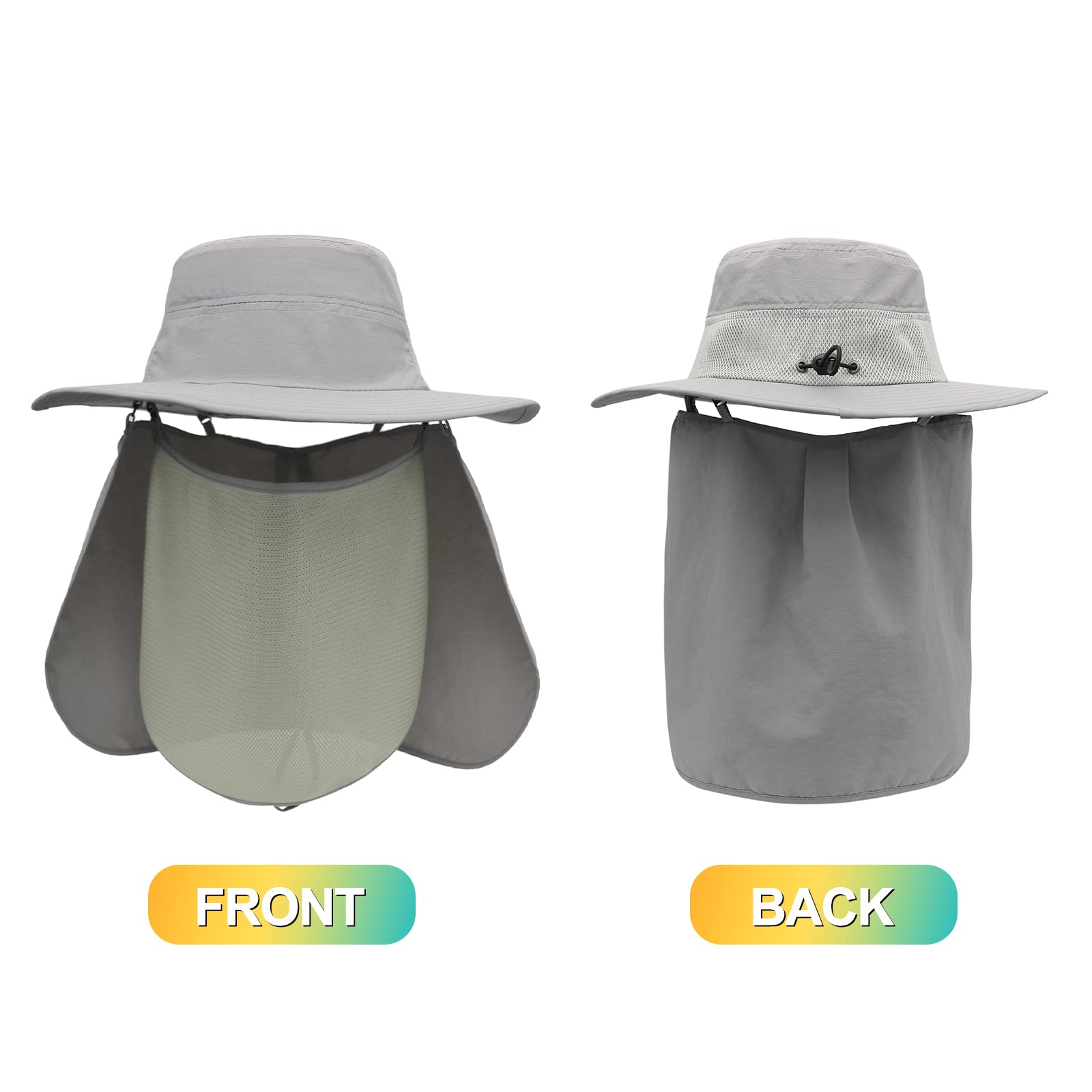 Surblue wide-brim sun hat offers full shade and UPF50+ coverage.