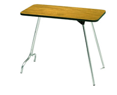 Surco 1632O folding table folds flat for compact storage and travel