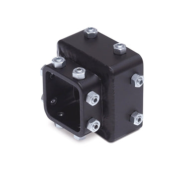 Surco AS100 anti-sway bracket close-up shows rugged steel construction for a stable bike rack ride