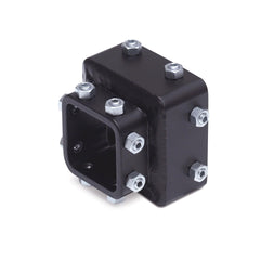 Surco AS100 anti-sway bracket close-up shows rugged steel construction for a stable bike rack ride