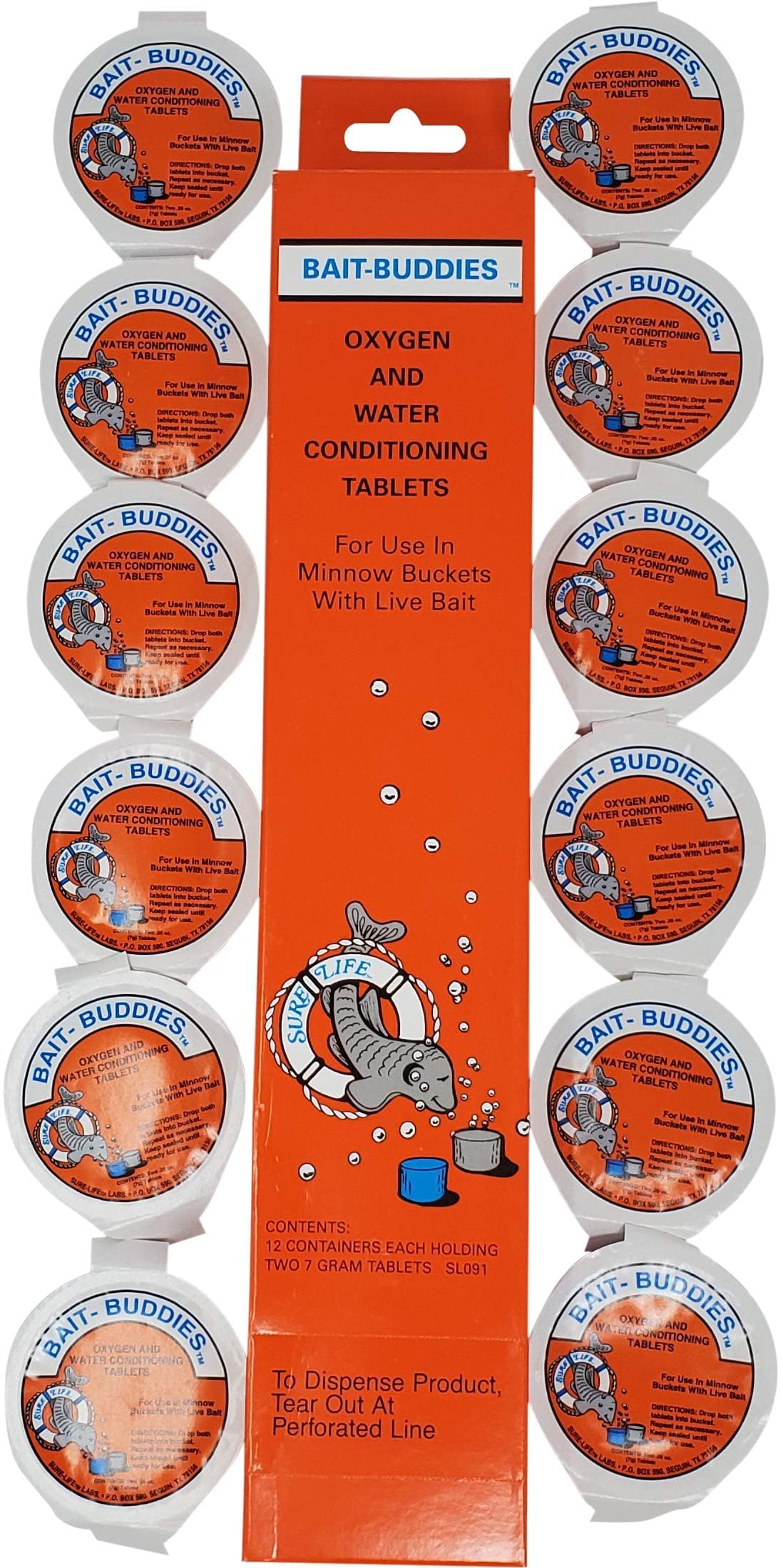 Sure Life SL091 Bait Buddies bottle label