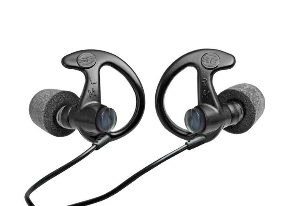 SureFire EP10 memory-foam canal tips create a secure seal for all-day comfort.