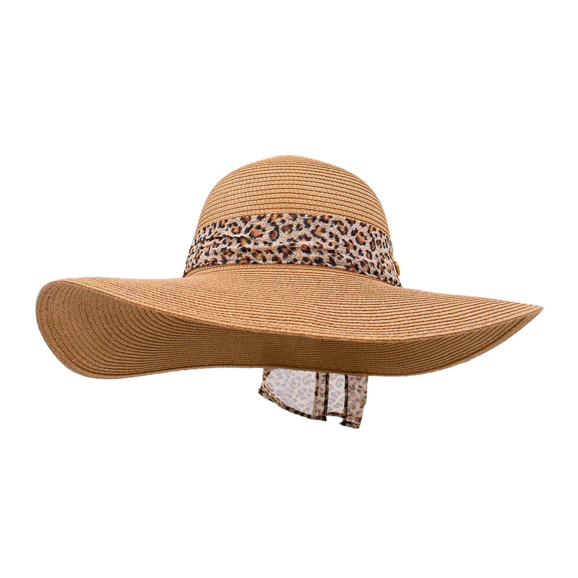 Surell natural-tone straw adds a versatile timeless touch to summer outfits.