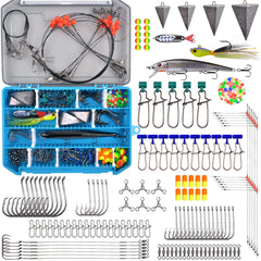Surf Fishing Tackle Kit open box showing 158-piece set
