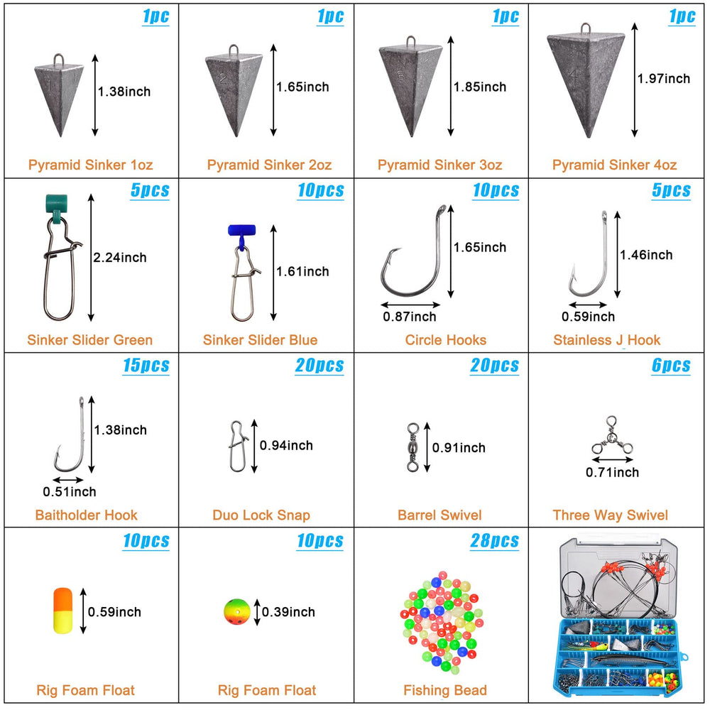 Wire leaders, beads and other terminal tackle pieces