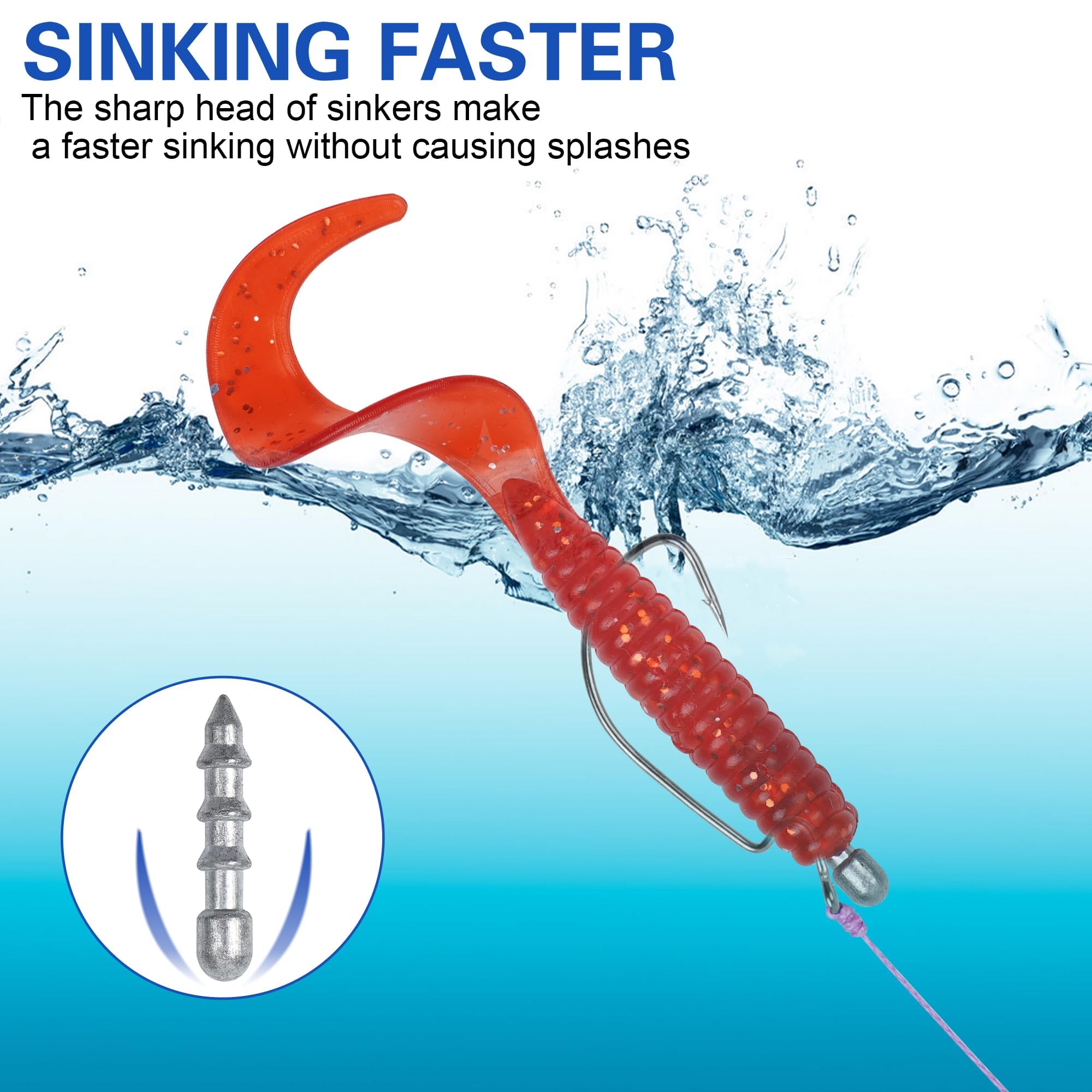 Surf fishing rig with nail weights