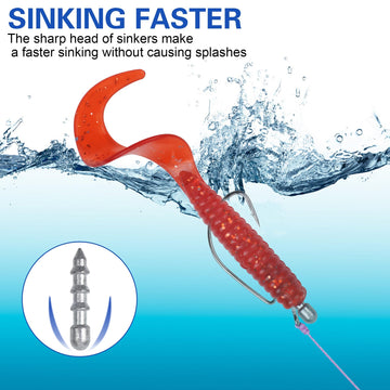 Surf fishing rig with nail weights