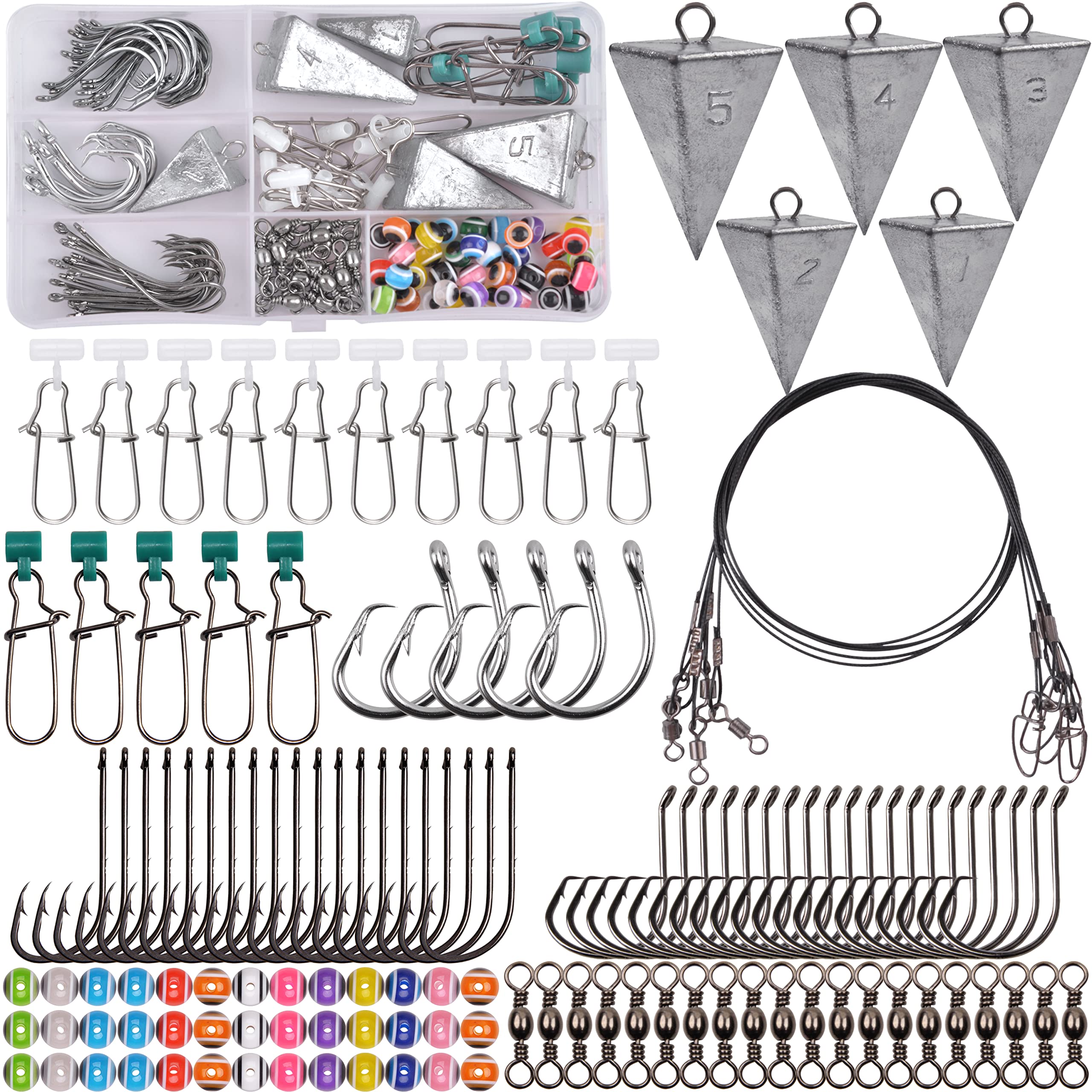 Overview of Surf Fishing Tackle Kit 130pcs