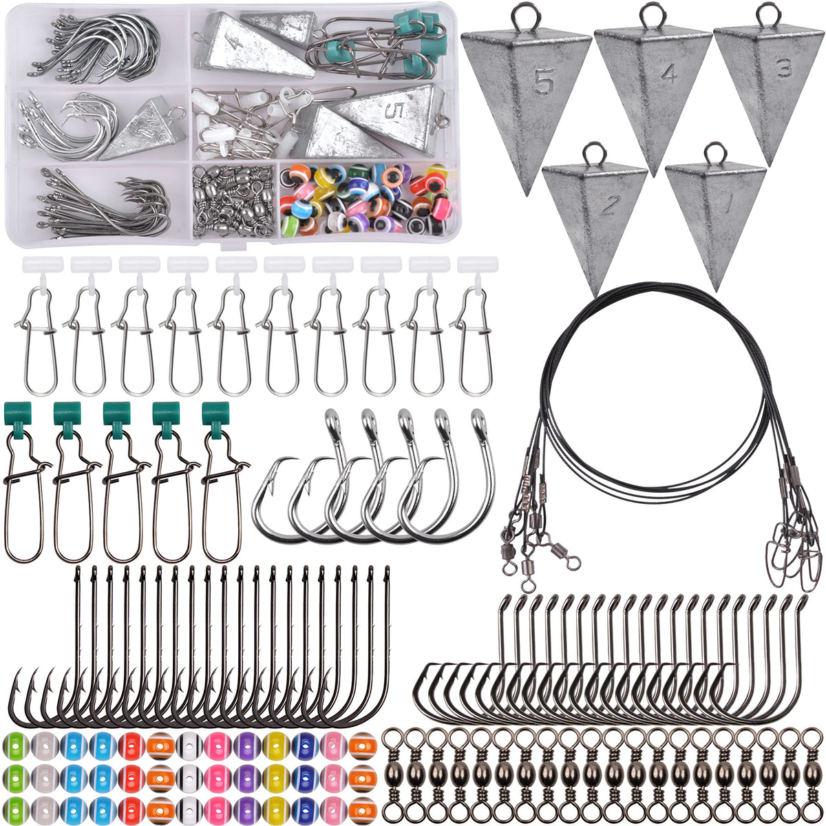 Overview of Surf Fishing Tackle Kit 130pcs
