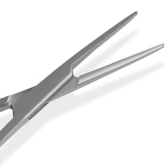 Straight forceps with locking mechanism