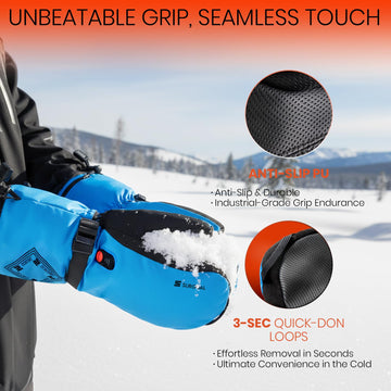 SURGOAL 3-level temp control lets you customize warmth on the slopes