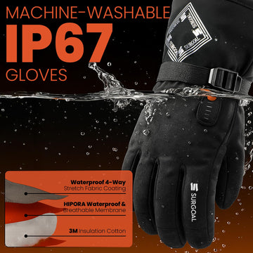 SURGOAL heated gloves with battery pack demonstrate extended runtime flexibility.