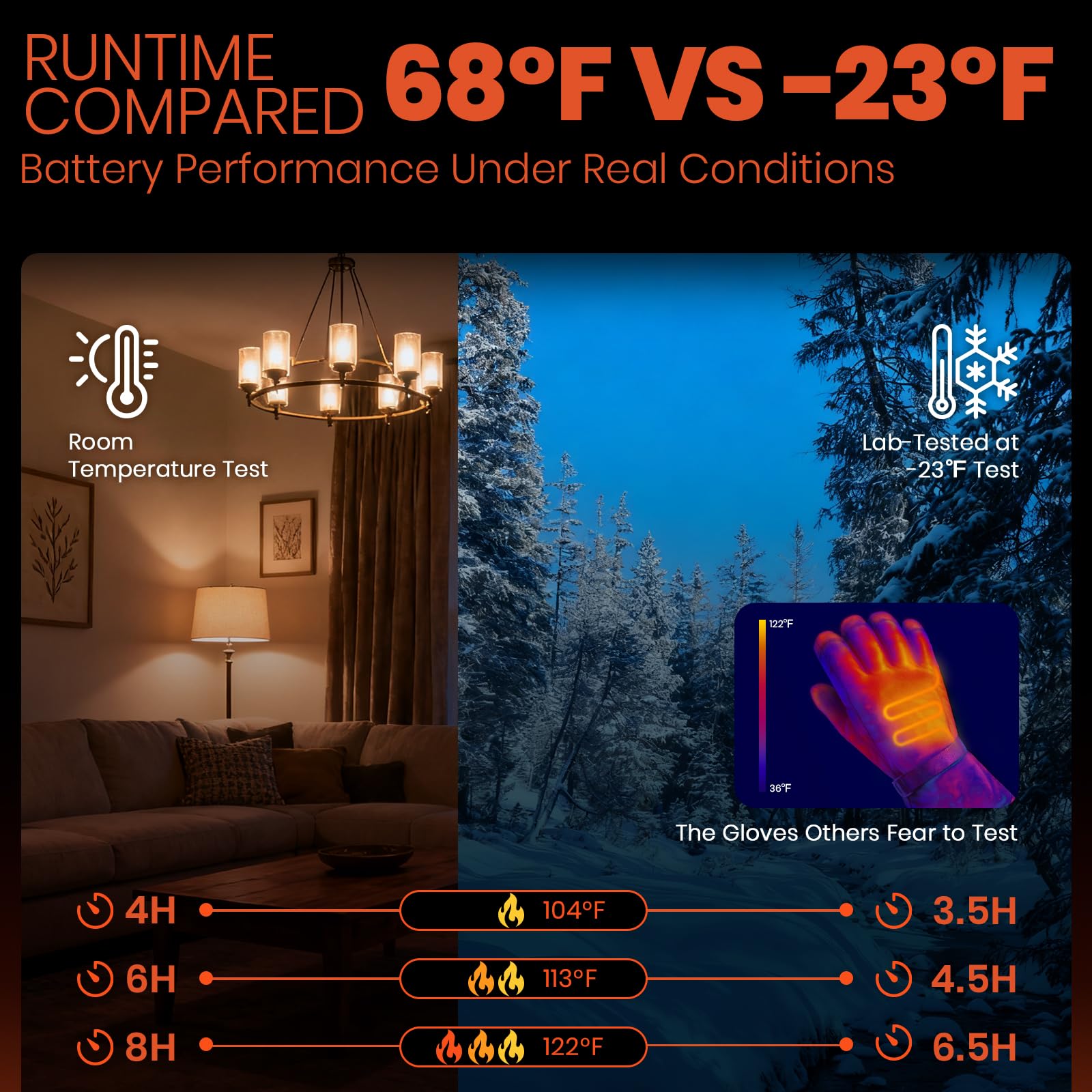 SURGOAL heated gloves flip-back design enabling precision tasks
