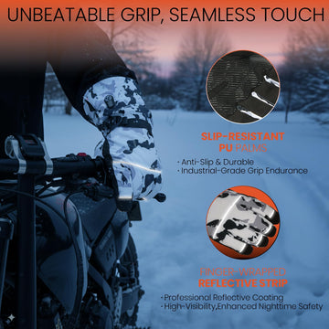 SURGOAL IP65 waterproof PU palm with HIPORA for snow and rain.