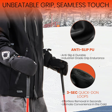 SURGOAL heated gloves kit-charger-battery includes charger and spare power.
