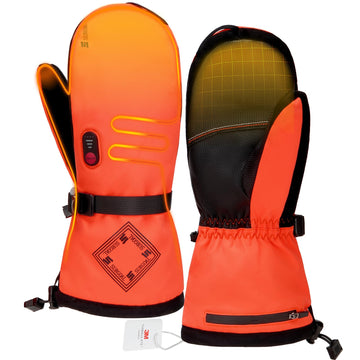 SURGOAL heated gloves on hands delivering quick warmth for cold outdoor activities.