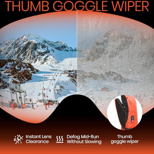 SURGOAL heated gloves touchscreen fingertips enable device use