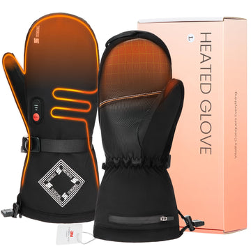 SURGOAL heated mittens front view showing compact design for all-day warmth