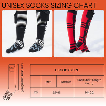SURGOAL heated socks complete kit and warranty ready-to-use warmth