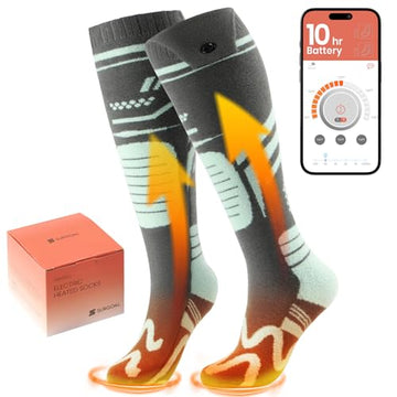 SURGOAL Merino heated socks with forefoot heating deliver consistent warmth.