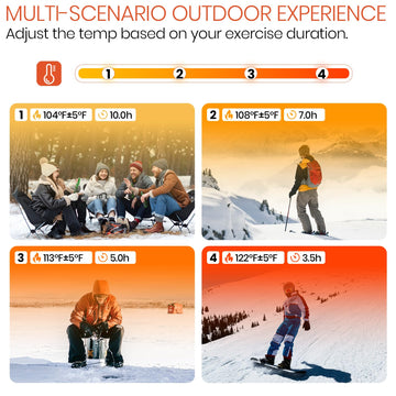 SURGOAL Merino heated socks in a winter gear setup for snow sports warmth