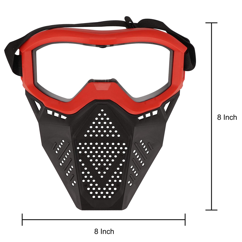 Surper tactical mask blue side view with breathable design for comfortable extended use.