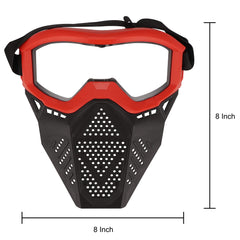 Surper tactical mask blue side view with breathable design for comfortable extended use.
