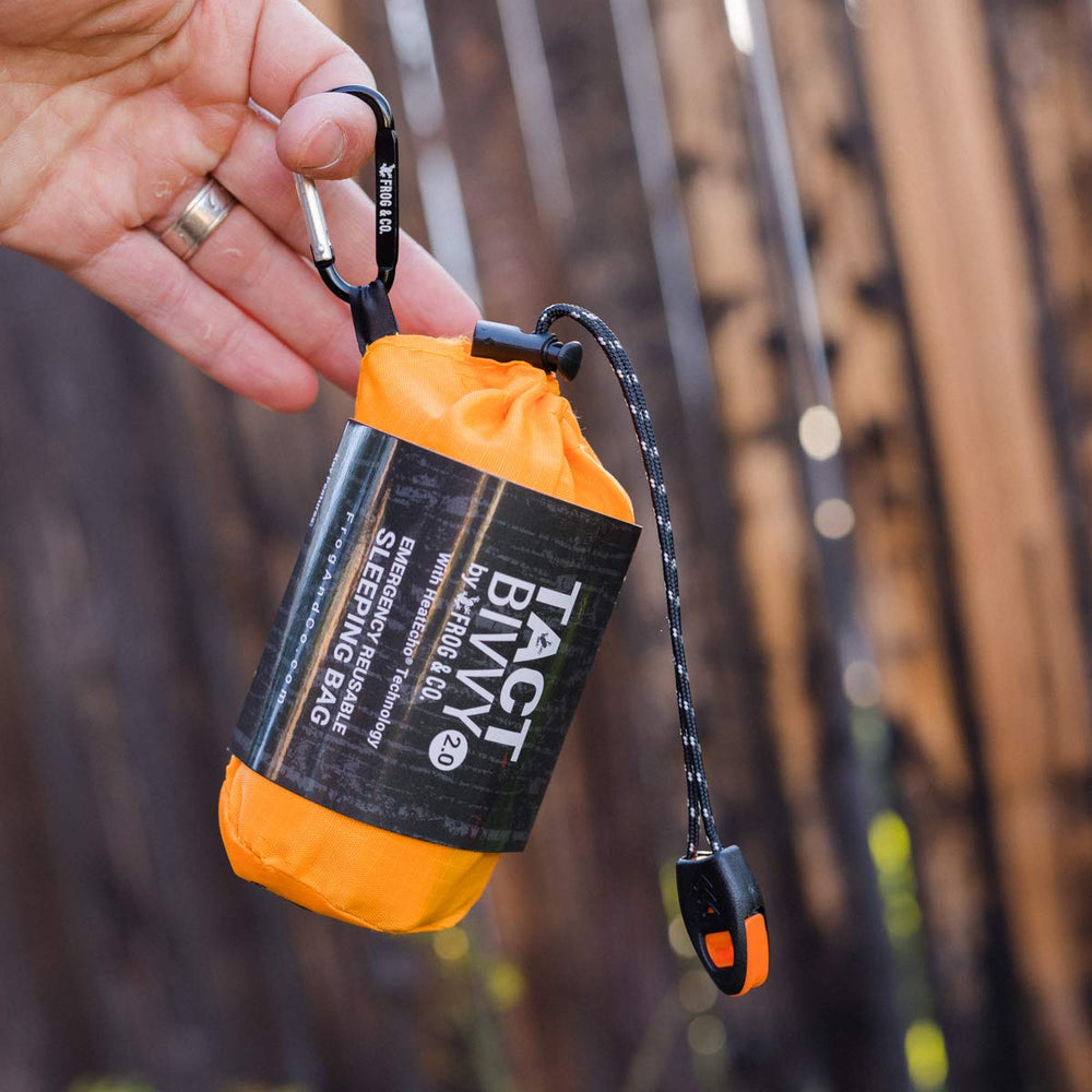 Survival Frog Tact Bivvy 2.0 carabiner clip keeps gear secure