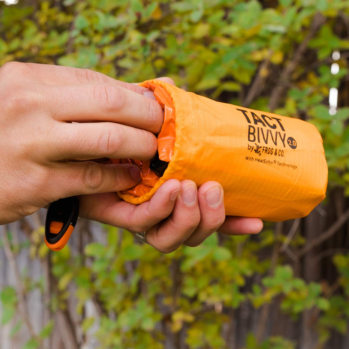 Survival Frog Tact Bivvy 2.0 heatecho material highlights reflective warmth efficiency