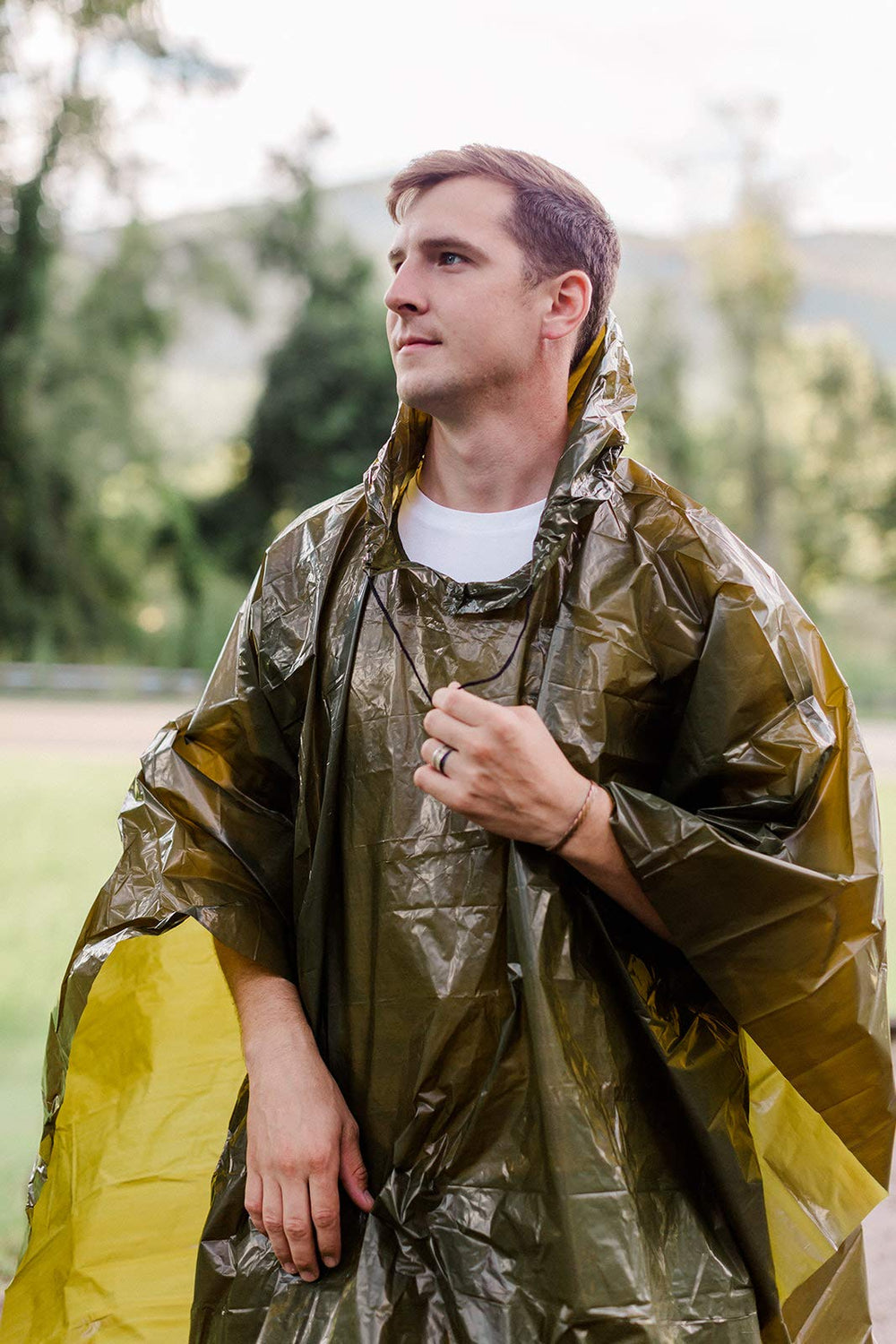 Survival General poncho 5ft 8in open shelter use in rain or wind