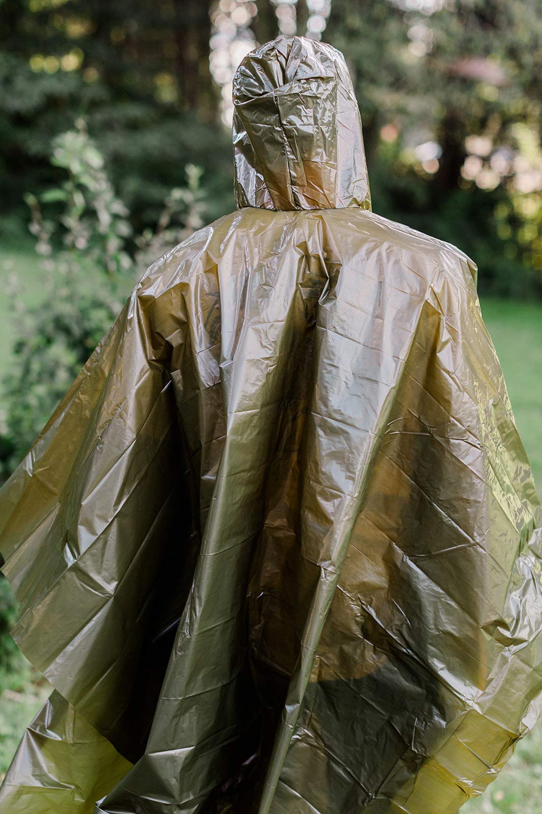 Survival General OD green poncho for versatile outdoor protection
