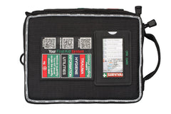 SURVIVAL Vehicle First Aid KIT contents highlight 94 pieces for roadside care