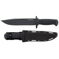 Side angle of Survivalist 8-inch clip-point knife