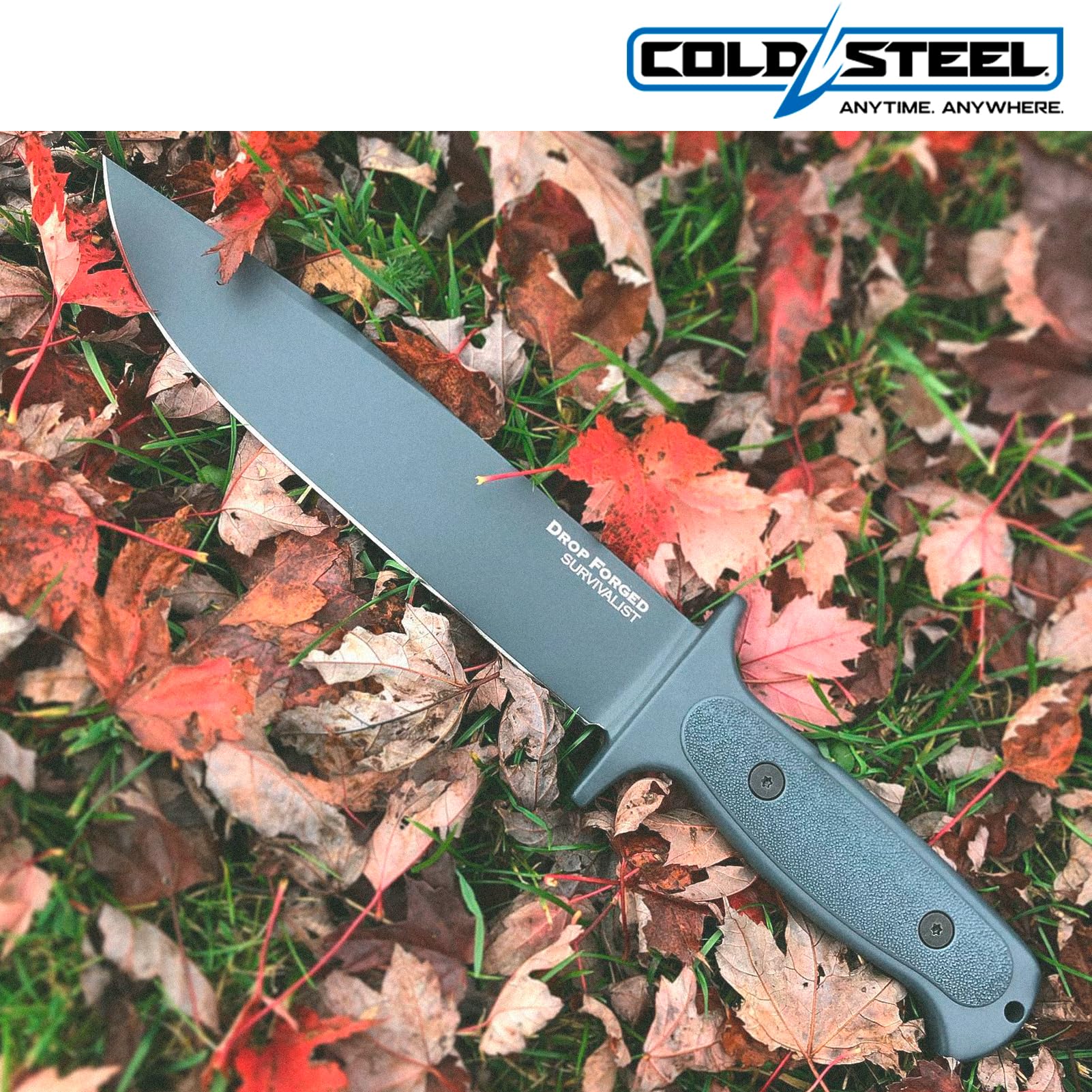 Clip-point blade with guarded handle