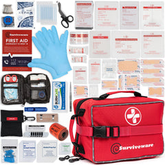 Surviveware 238-pcs kit case with labeled compartments for quick access