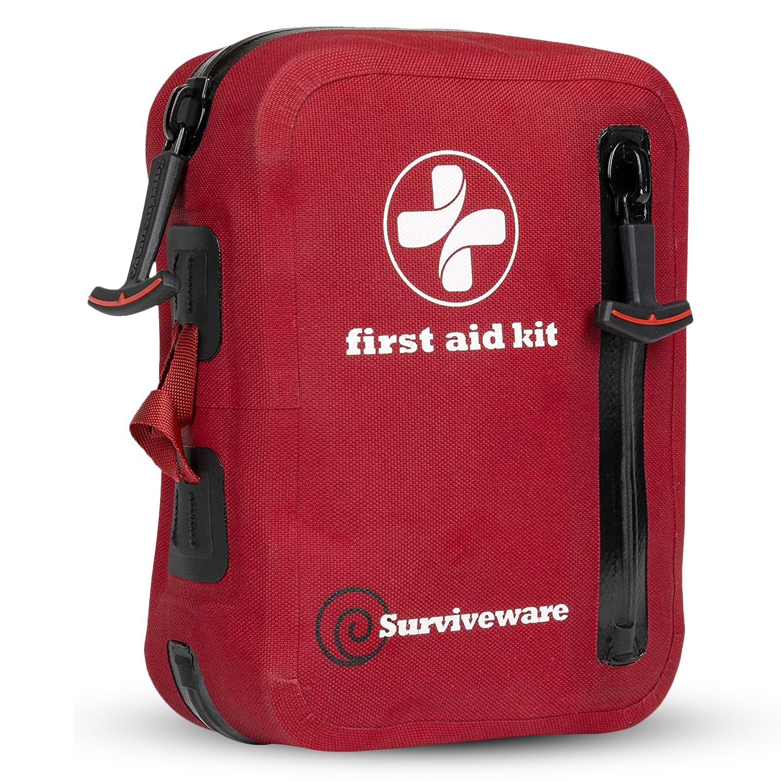 Surviveware 98-piece kit organized compartments help locate supplies quickly