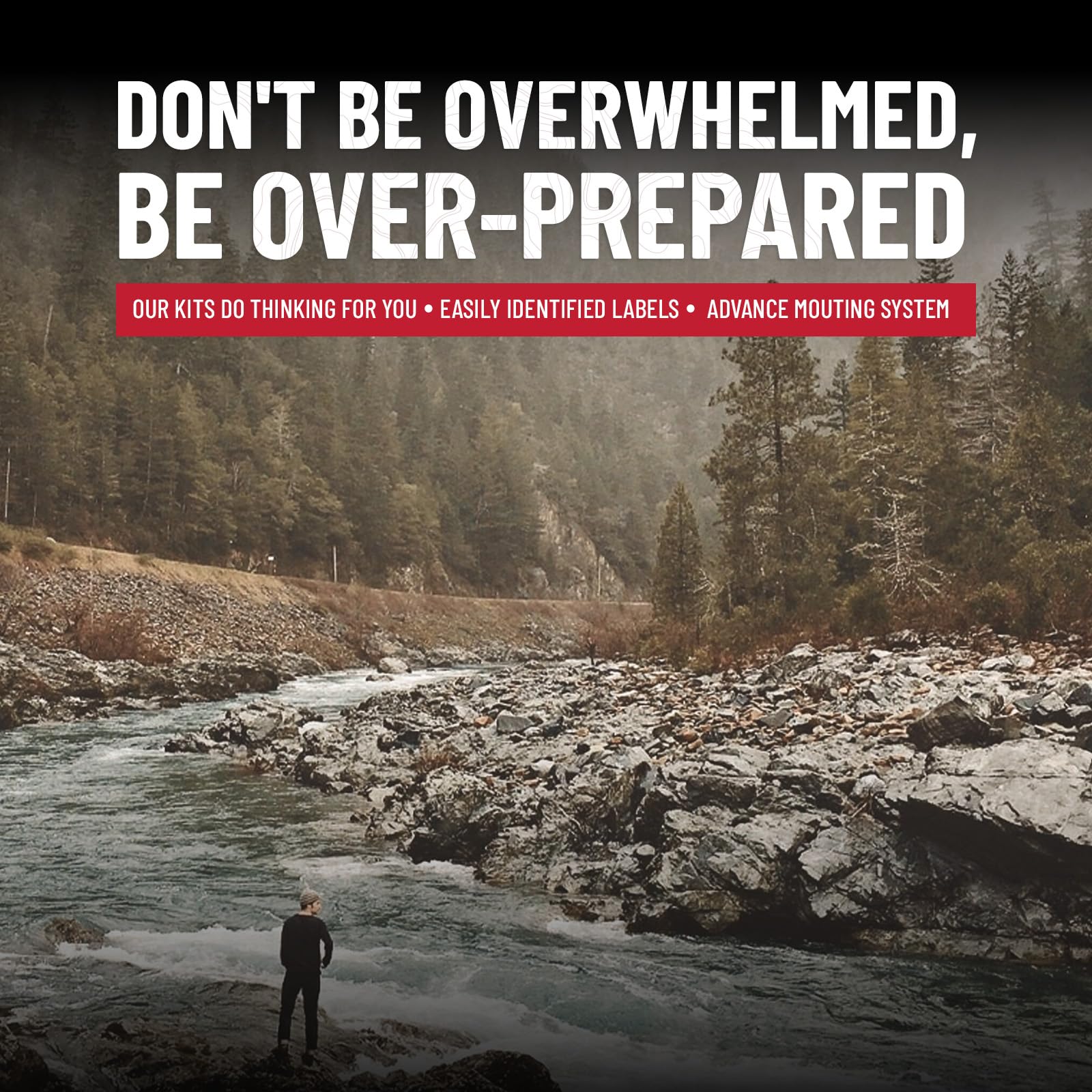 Surviveware adventurer-designed first aid kit for peace of mind on trips