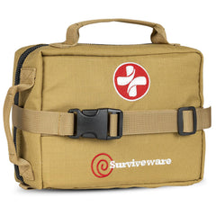 Surviveware labeled first aid compartments for fast item location
