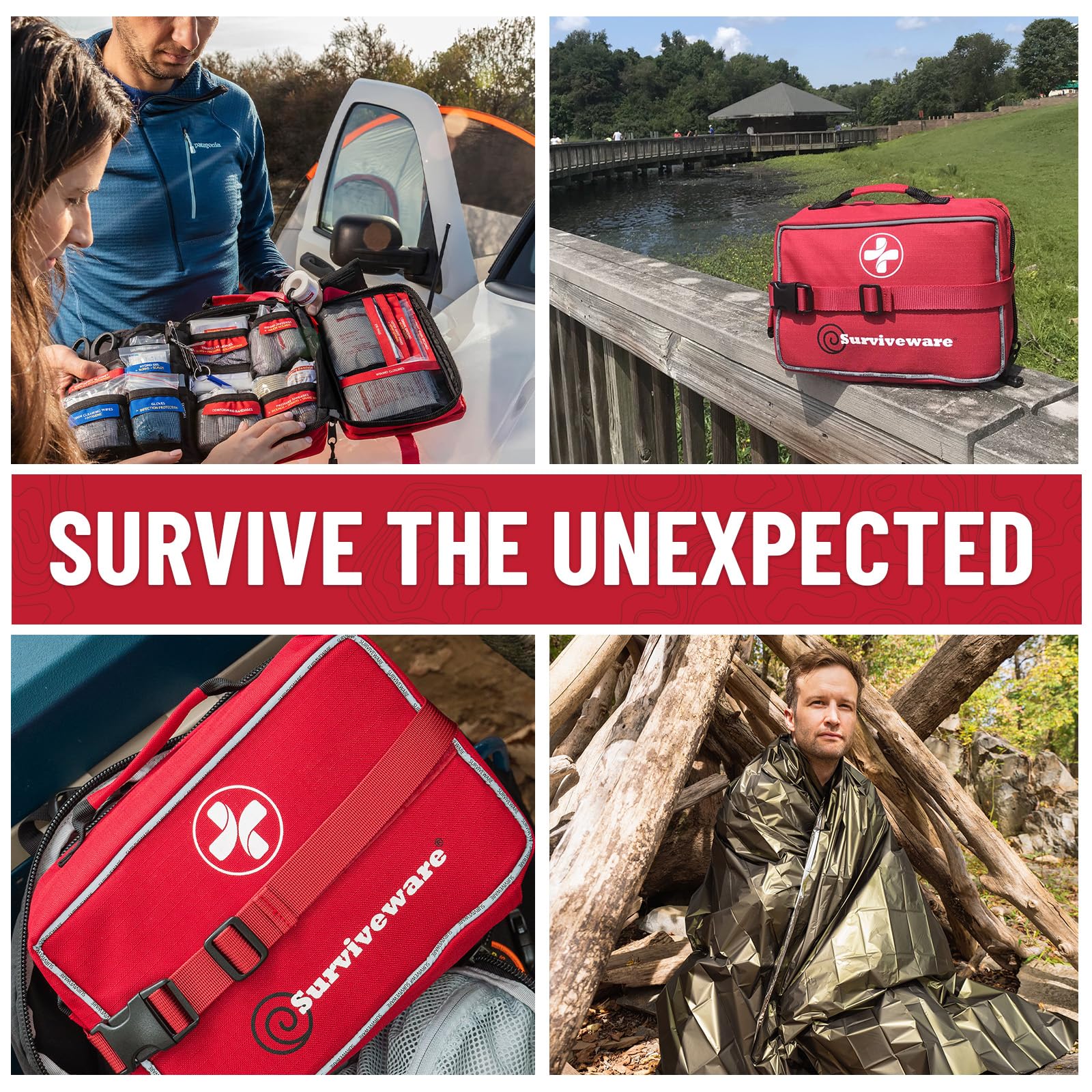 Surviveware MOLLE-compatible attachment for backpacks and gear
