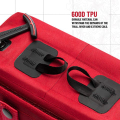 Surviveware MOLLE-compatible straps enable quick attachment to bags and packs.