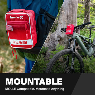 SurviveX small first aid kit MOLLE-compatible for versatile attachment