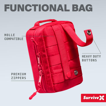 SurviveX small first aid kit wound closure demo for non-invasive management