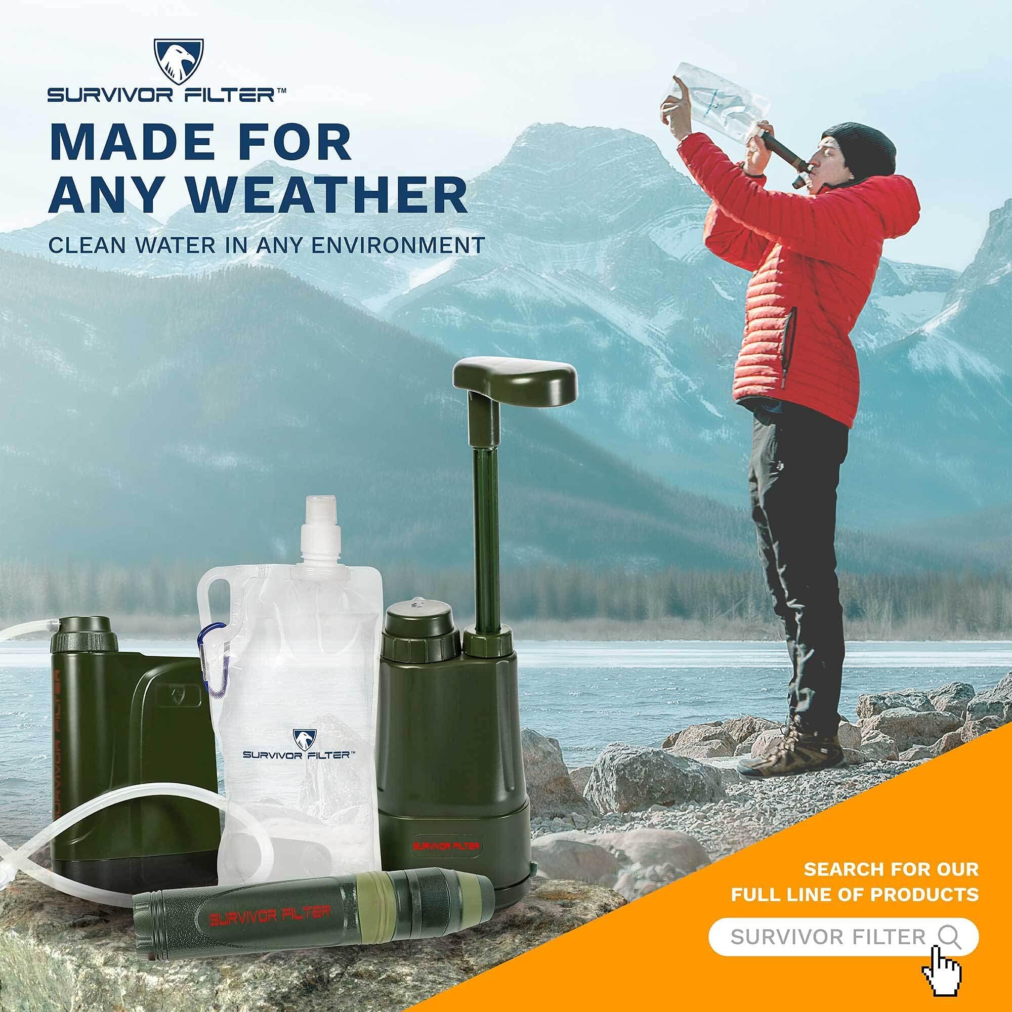 Survivor Filter PRO X lightweight design enhances portability