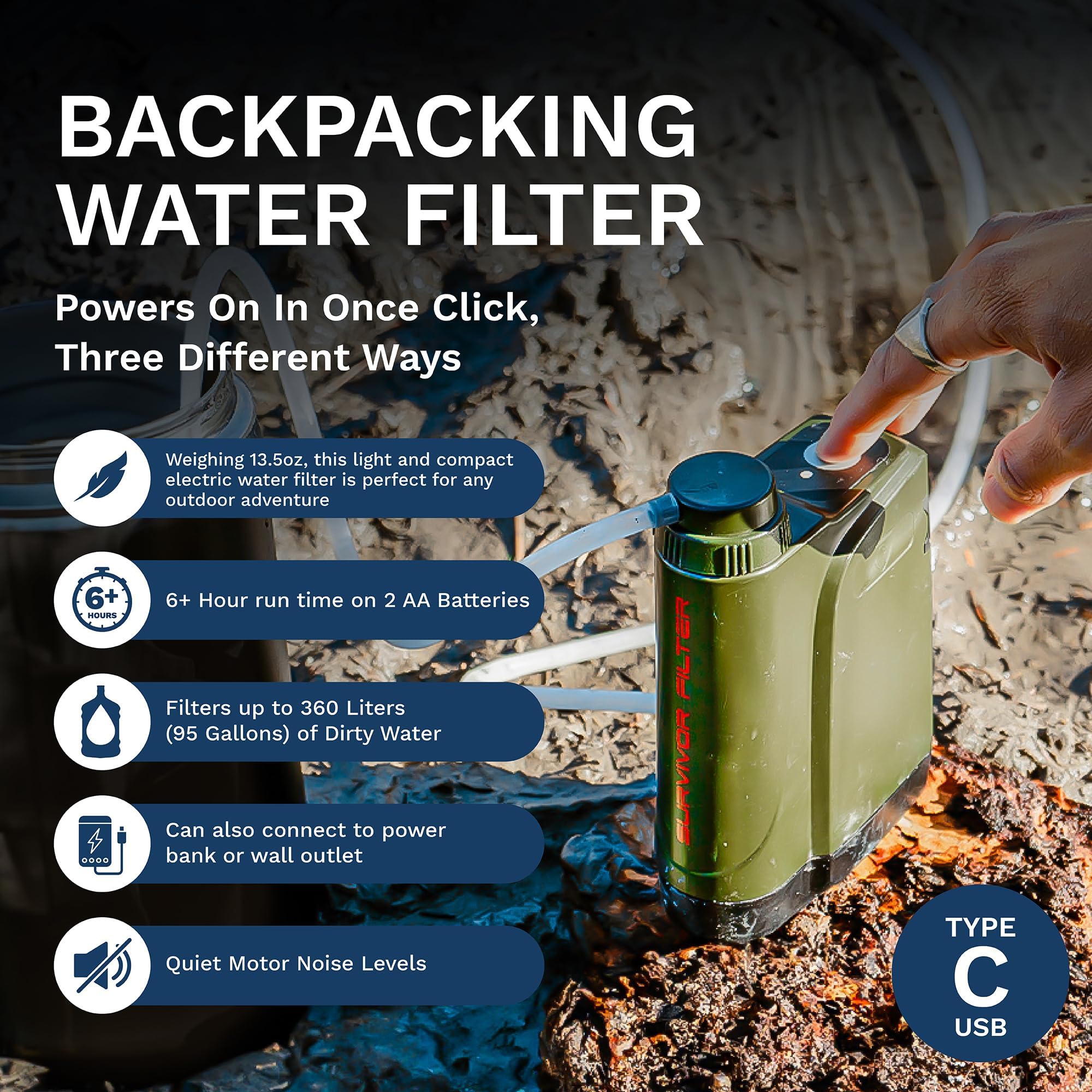 Survivor Filter PRO X tubes and accessories for quick setup
