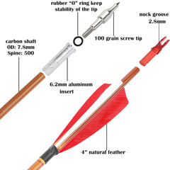 Surwolf 100-grain arrowhead is replaceable for easy field maintenance.