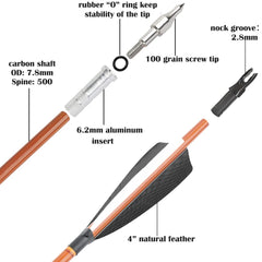 Surwolf 4inch natural feathers improve stability and outdoor visibility