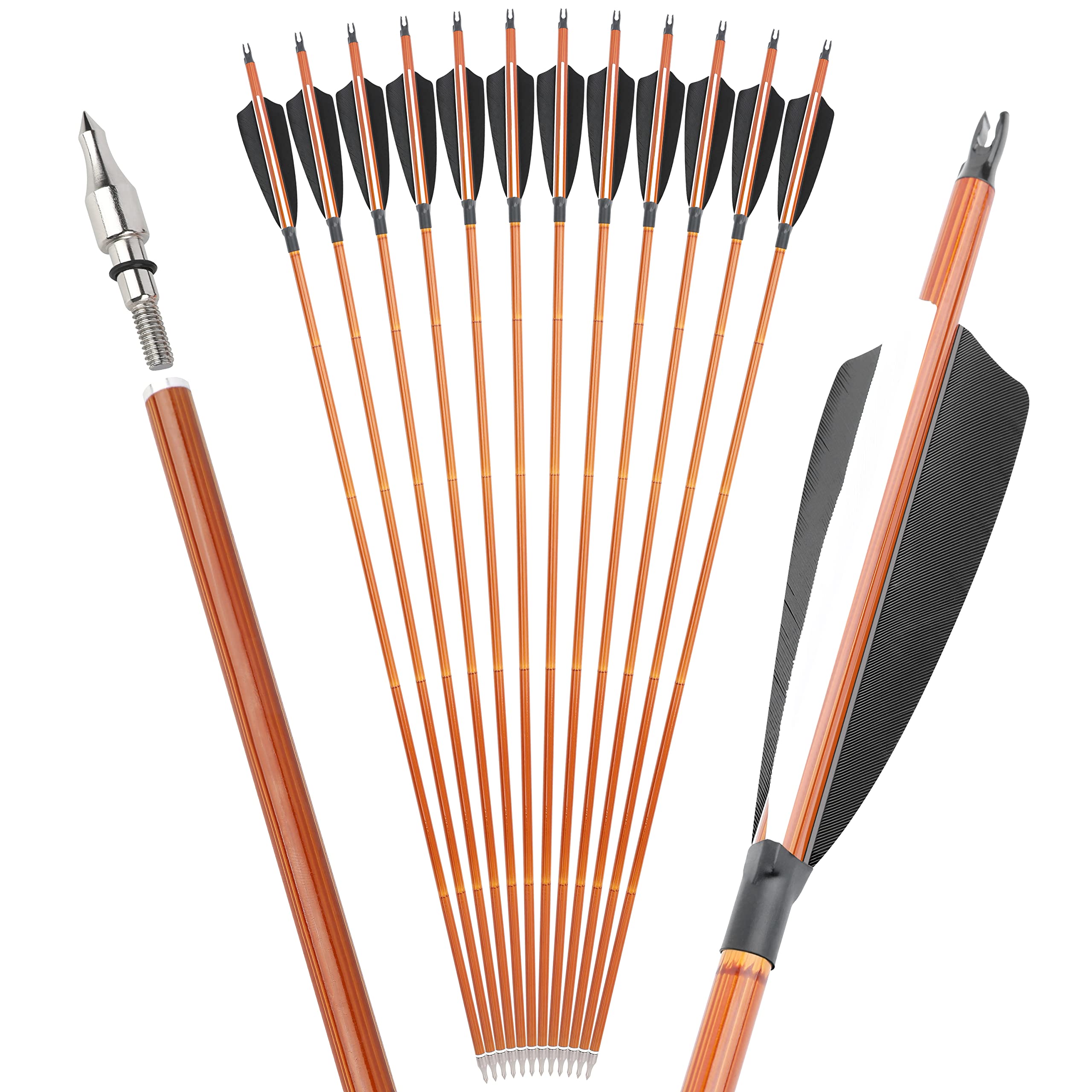 Surwolf nock and flight details support quick setup for archers